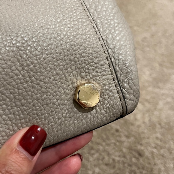 Rebecca Minkoff Gray Taupe Regan Satchel Purse - Picture 8 of 9